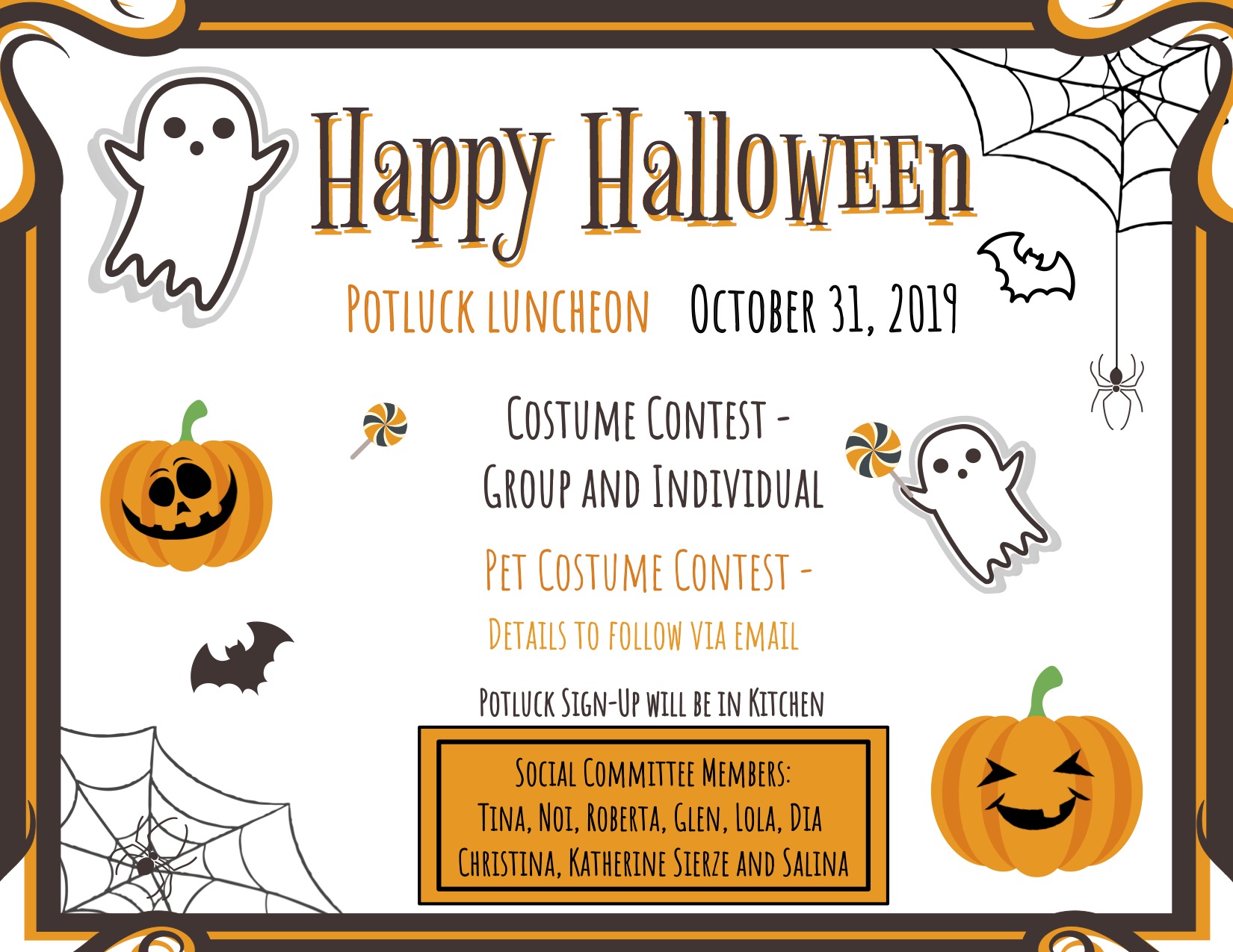 Fresno Office: Halloween Potluck 10/31 – D & D Connection